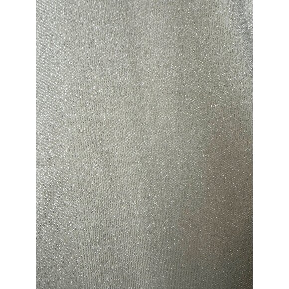 Lane Bryant Lurex Silver Sparkly Faux-Wrap Collar Midi Dress Size 22/24 3X Plus - Picture 8 of 11